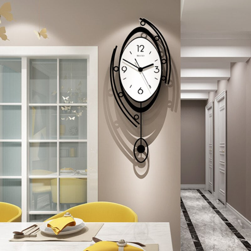 Retro Vinyl Record Wall Clock Music Themed Decor