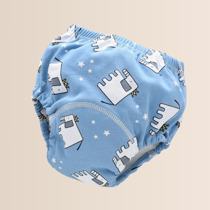 Reusable Cotton Toddler Training Pants with 6-Layer Padding