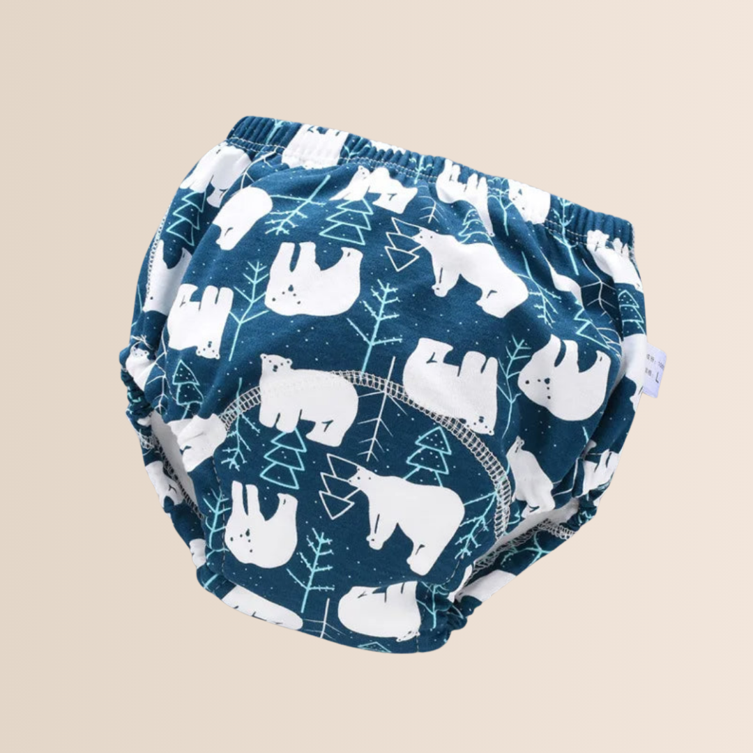 Reusable Cotton Toddler Training Pants with 6-Layer Padding
