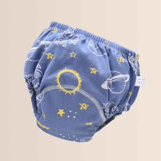 Reusable Cotton Toddler Training Pants with 6-Layer Padding