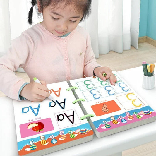 Reusable Tracing and Drawing Activity Book for Young Children