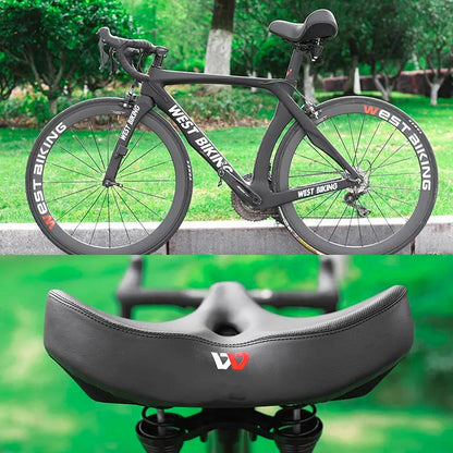 RideEase Ergonomic Bike Saddle with Extra Wide Comfort Design