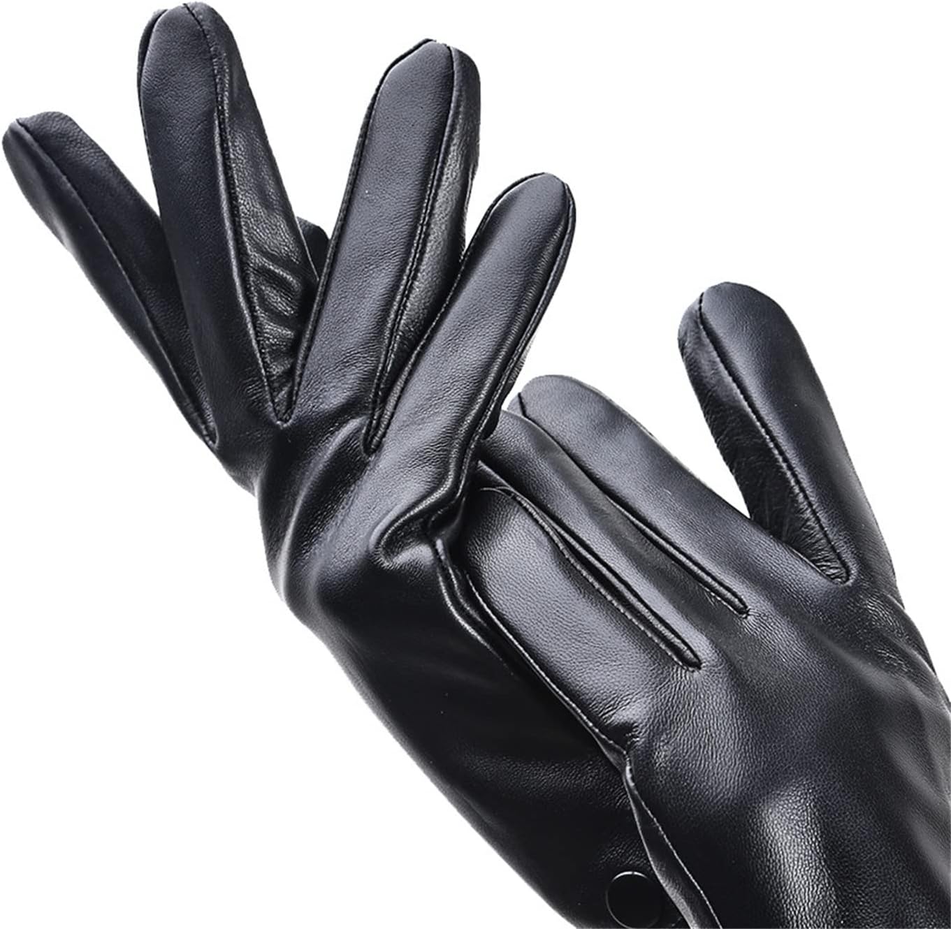 RippleWarm Sheepskin Leather Winter Gloves for Warm Comfort