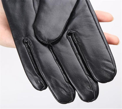 RippleWarm Sheepskin Leather Winter Gloves for Warm Comfort