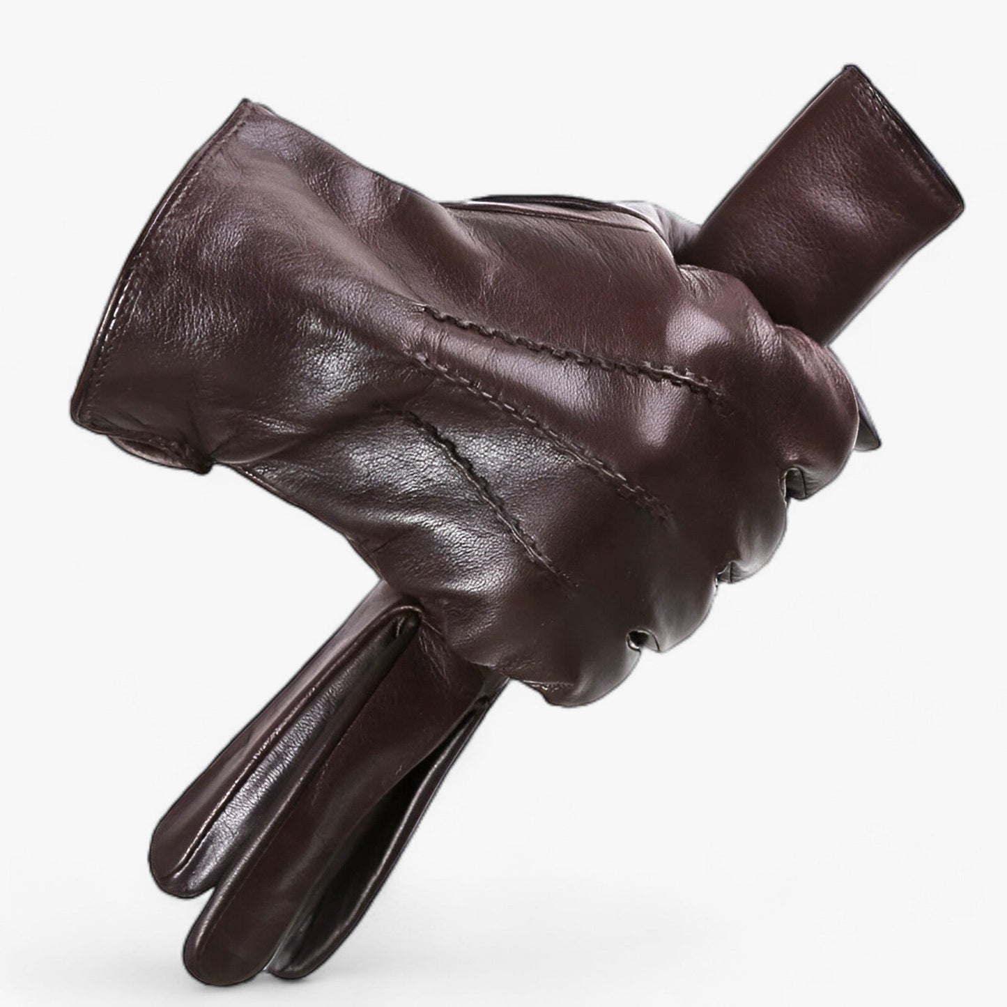 RippleWarm Sheepskin Leather Winter Gloves for Warm Comfort