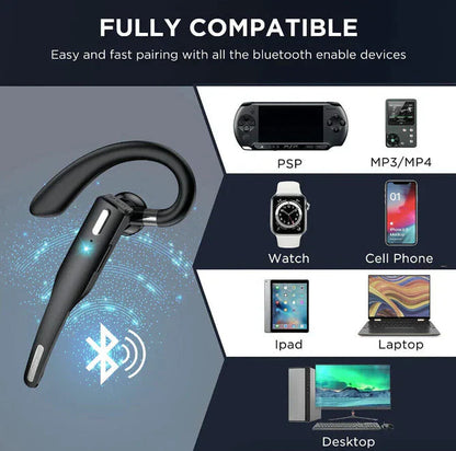 RoadMic Pro Wireless Bluetooth Headset with Dual Mic and Noise Reduction