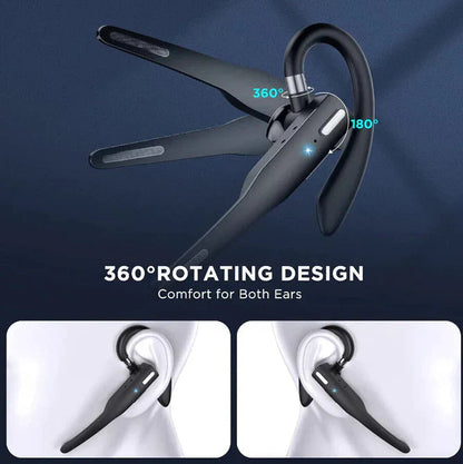 RoadMic Pro Wireless Bluetooth Headset with Dual Mic and Noise Reduction