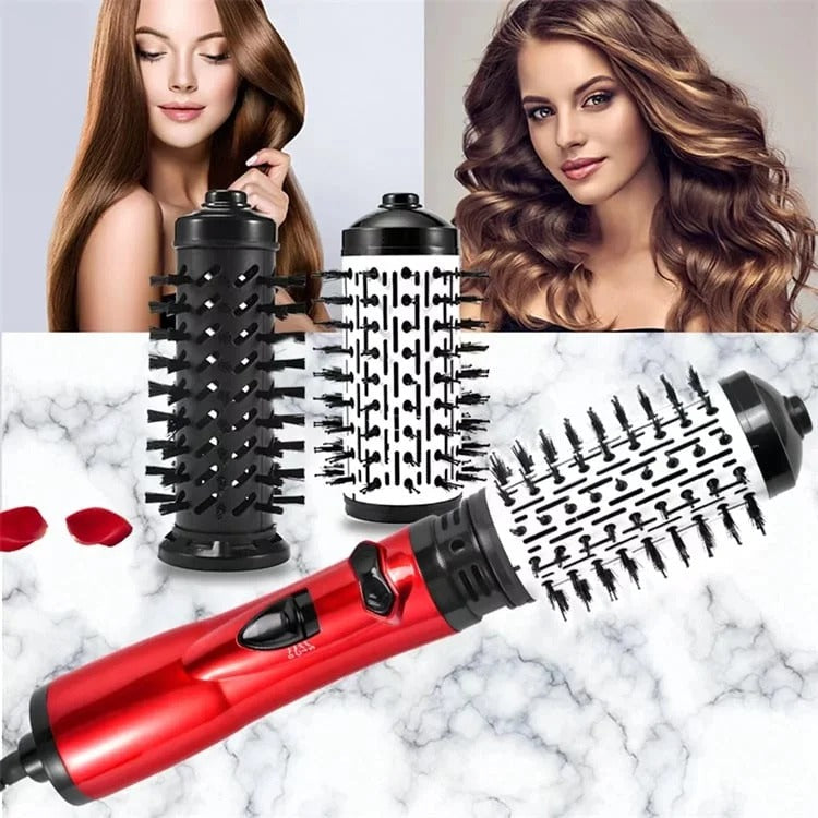 Rotating Hot Air Hair Dryer Brush with Dual Direction Styling