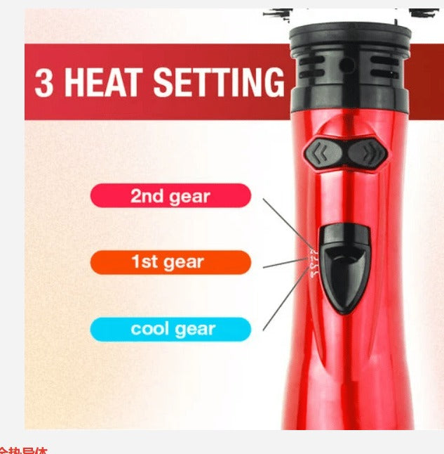 Rotating Hot Air Hair Dryer Brush with Dual Direction Styling