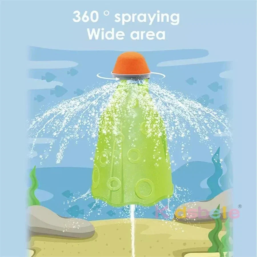 Rotating Octopus Water Sprinkler Toy for Garden Play