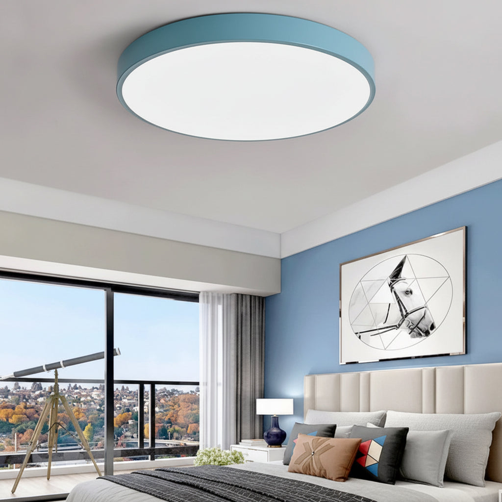 Ronde led-plafondlamp, moderne vlakke plafondverlichting voor ruimtes