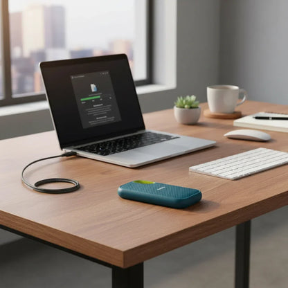Robuuste draagbare SSD-USB-back-upschijf
