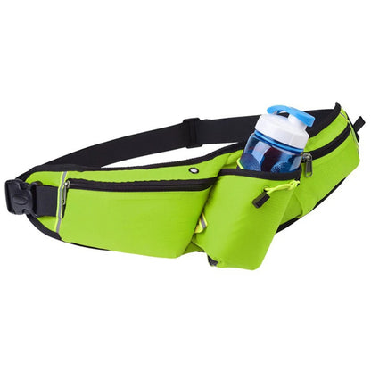 RunEase Hydration Running Belt Waterproof Waist Pack with Bottle Holder for Running and Hiking