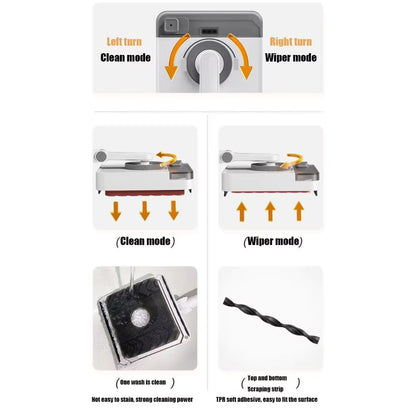 MagnaSweep Dual Sided Magnetic Window Cleaner with Telescopic Handle