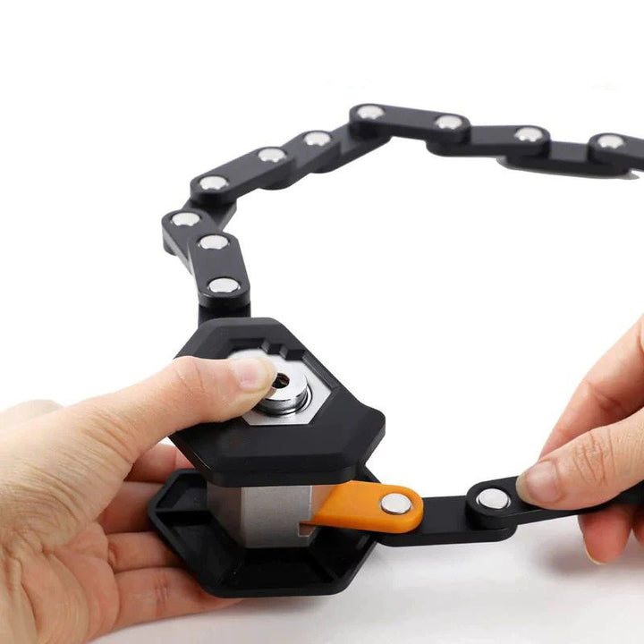 SafeRide Foldable Bike Lock with Heavy Duty Anti Theft Protection