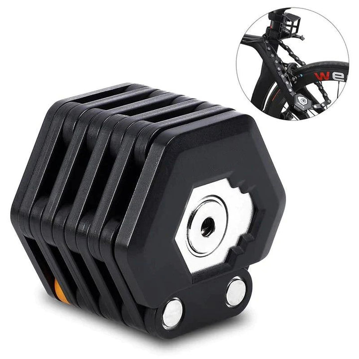 SafeRide Foldable Bike Lock with Heavy Duty Anti Theft Protection