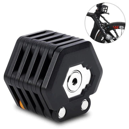 SafeRide Foldable Bike Lock with Heavy Duty Anti Theft Protection