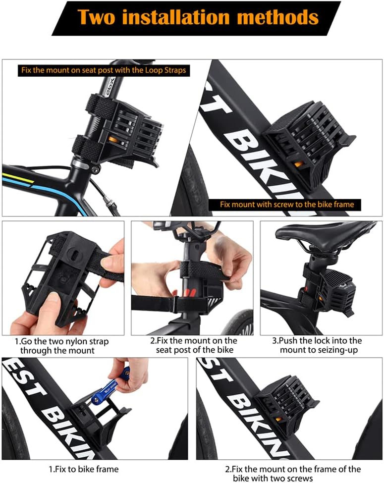 SafeRide Foldable Bike Lock with Heavy Duty Anti Theft Protection