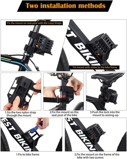 SafeRide Foldable Bike Lock with Heavy Duty Anti Theft Protection