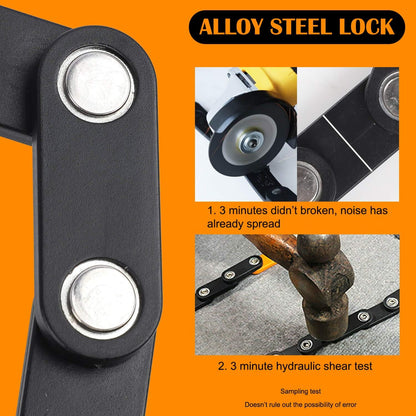 SafeRide Foldable Bike Lock with Heavy Duty Anti Theft Protection