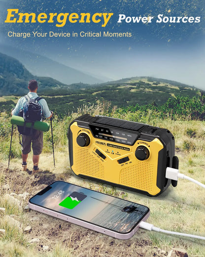 SafeSignal Emergency Radio with Flashlight and Power Bank