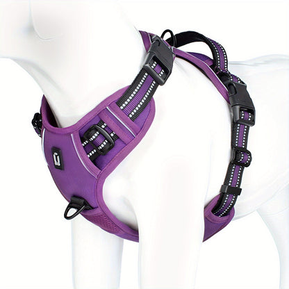 SafeWalk No Pull Reflective Dog Harness Adjustable Comfort Walking Harness