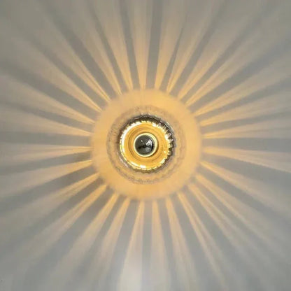 Scandinavian Bauhaus Wall Light with Glass Shade and Modern Minimalist Design