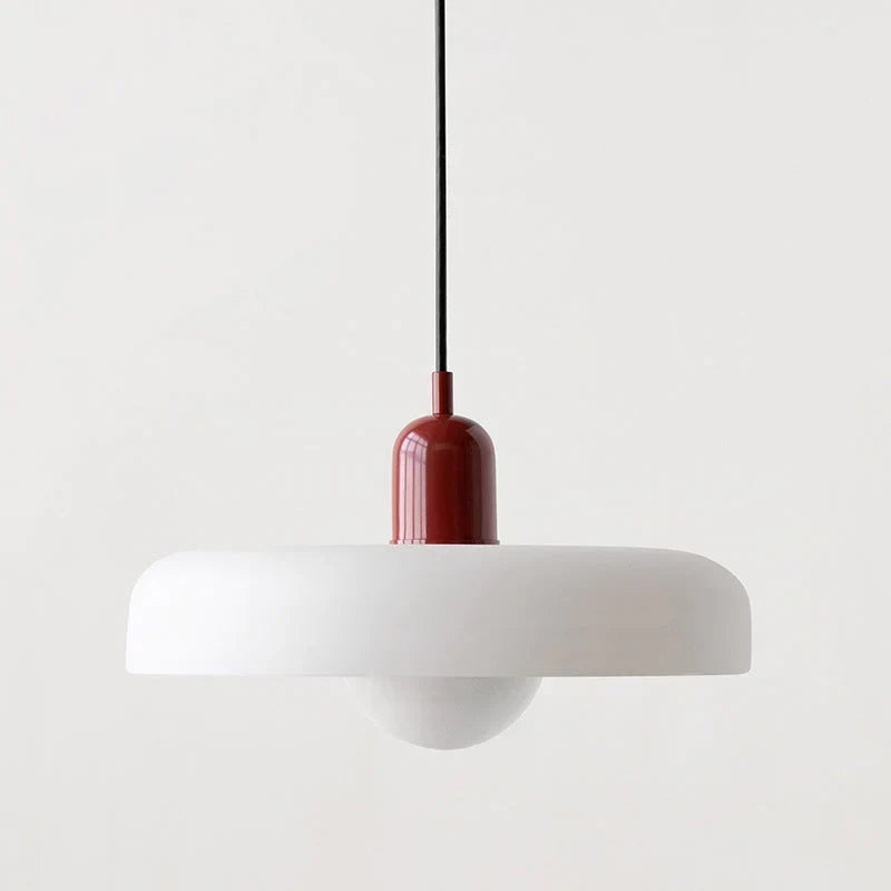 Scandinavian Glass Pendant Ceiling Lamp with Adjustable Suspension
