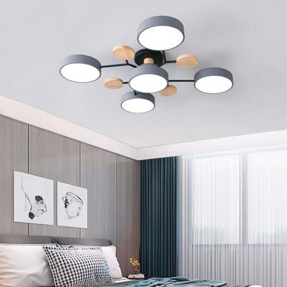 Scandinavian LED Ceiling Light – Modern Branch Design Warm White Lamp