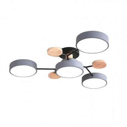 Scandinavian LED Ceiling Light – Modern Branch Design Warm White Lamp