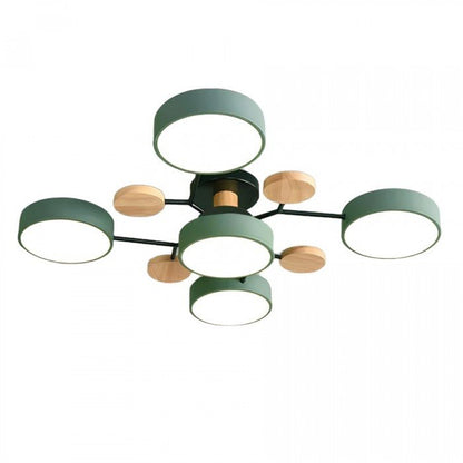 Scandinavian LED Ceiling Light – Modern Branch Design Warm White Lamp