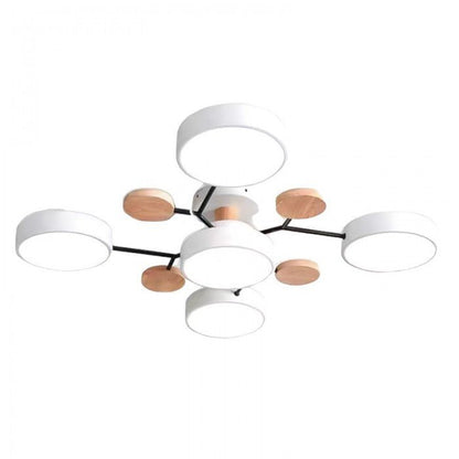 Scandinavian LED Ceiling Light – Modern Branch Design Warm White Lamp