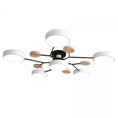 Scandinavian LED Ceiling Light – Modern Branch Design Warm White Lamp