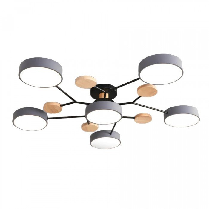 Scandinavian LED Ceiling Light – Modern Branch Design Warm White Lamp