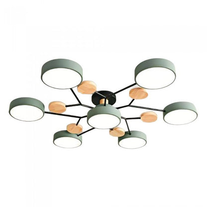Scandinavian LED Ceiling Light – Modern Branch Design Warm White Lamp
