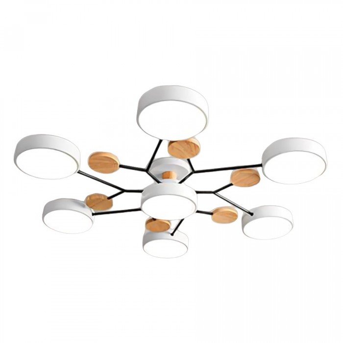 Scandinavian LED Ceiling Light – Modern Branch Design Warm White Lamp