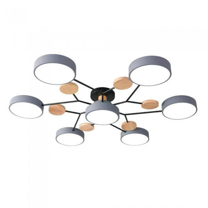 Scandinavian LED Ceiling Light – Modern Branch Design Warm White Lamp