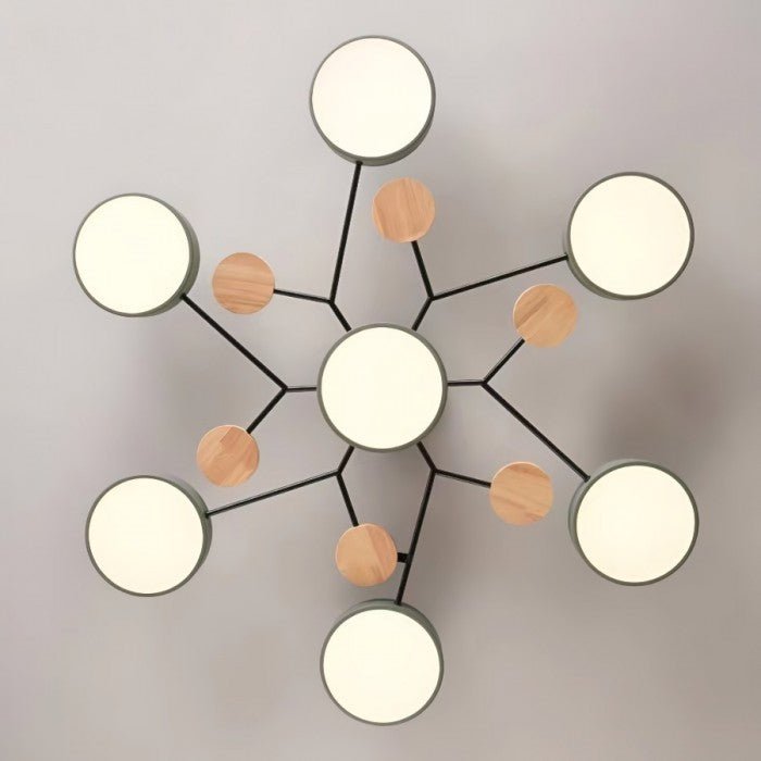 Scandinavian LED Ceiling Light – Modern Branch Design Warm White Lamp