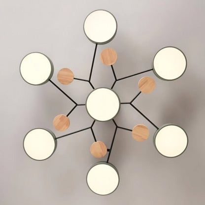 Scandinavian LED Ceiling Light – Modern Branch Design Warm White Lamp