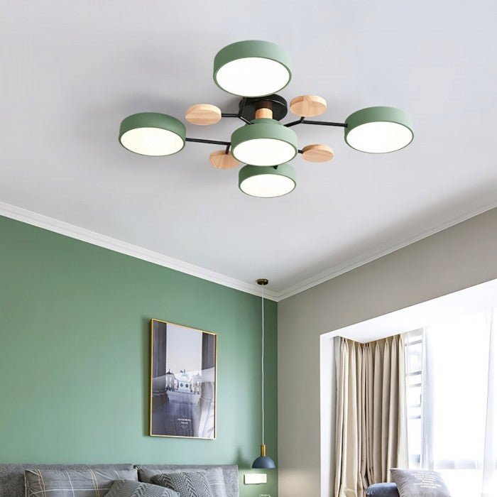 Scandinavian LED Ceiling Light – Modern Branch Design Warm White Lamp