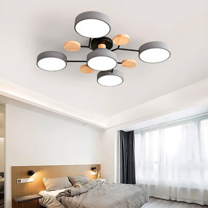Scandinavian LED Ceiling Light – Modern Branch Design Warm White Lamp