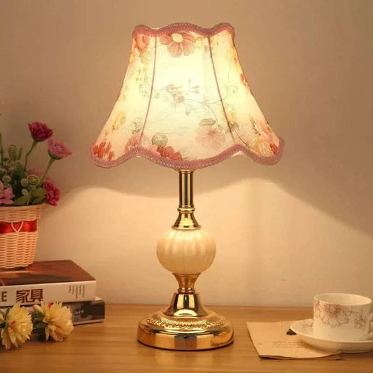 Scandinavian Vintage Metal and Glass Table Lamp with E27 Push Button Switch