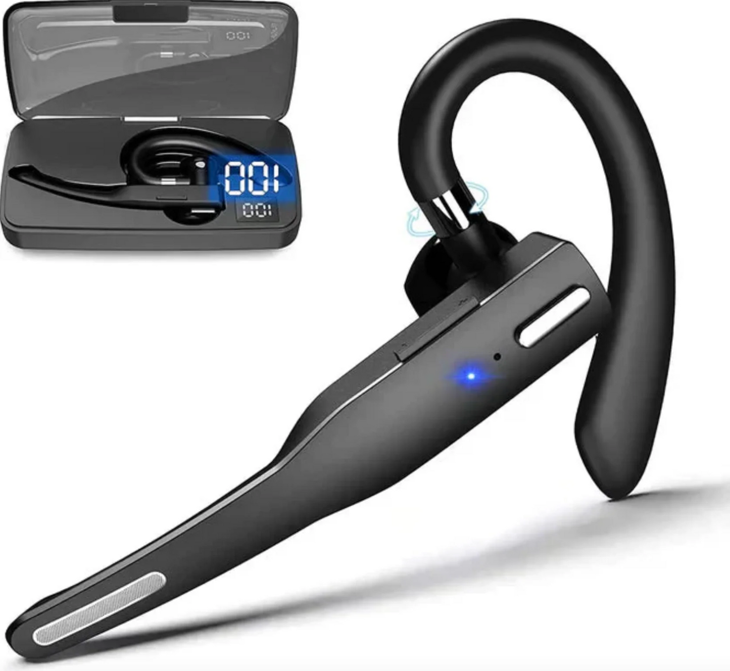 RoadMic Pro Wireless Bluetooth Headset with Dual Mic and Noise Reduction