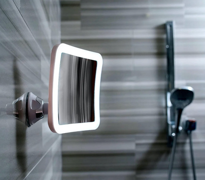 GlowView 10X LED Magnifying Mirror – Portable Makeup Mirror with Suction Mount