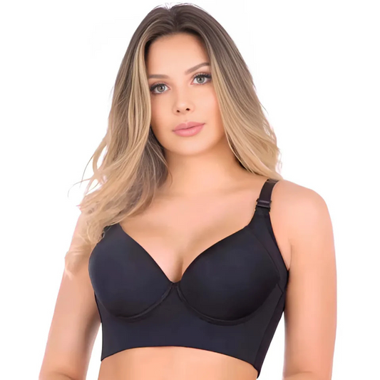Seamless Elastic Support Bra with Gentle Lift and Wire-Free Design