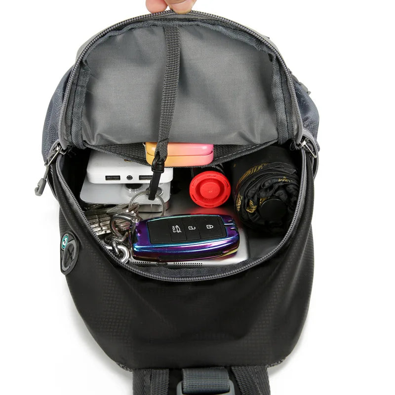 SecurePack Anti Theft Waterproof Multi Pocket Shoulder Backpack