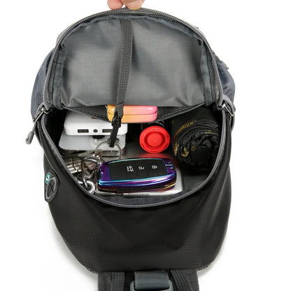 SecurePack Anti Theft Waterproof Multi Pocket Shoulder Backpack