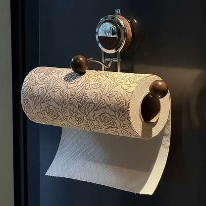 Porta carta igienica adesivo in acciaio inox, da parete