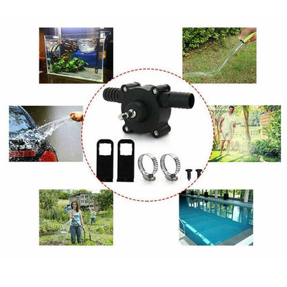 Self Priming Transfer Pump for Electric Drill Fast Liquid Transfer Tool Compact Portable Design