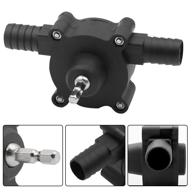 Self Priming Transfer Pump for Electric Drill Fast Liquid Transfer Tool Compact Portable Design